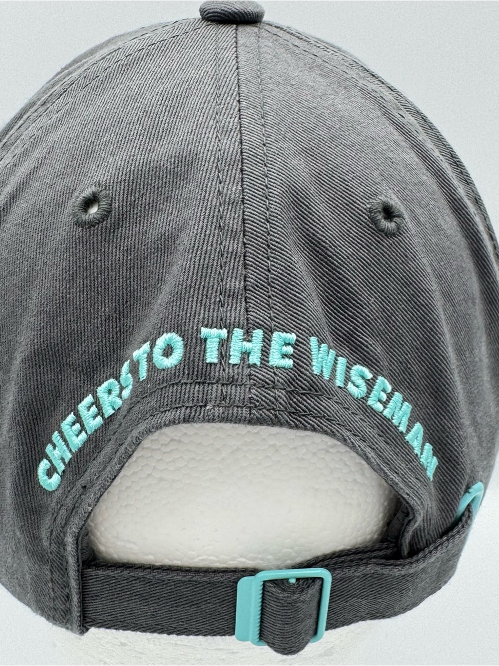 Dutch Bros Gray Cheers To The Wiseman Hat Cap Adjustable Strap One Size - Picture 5 of 13